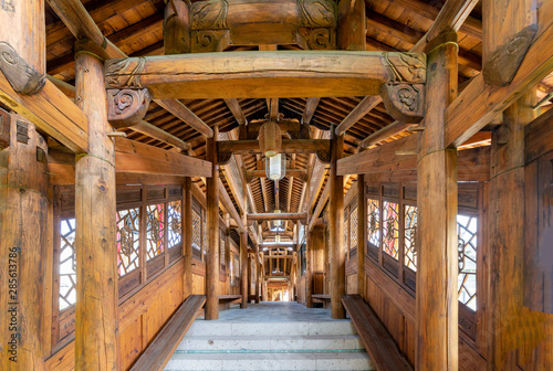 Inside the building of Longquan Sword Scenic Area, Longquan, Zhejiang Province, China  photo