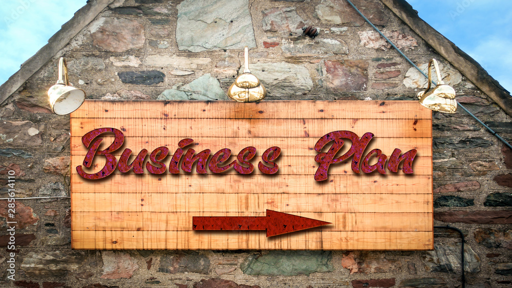 Obraz premium Street Sign to Business Idea