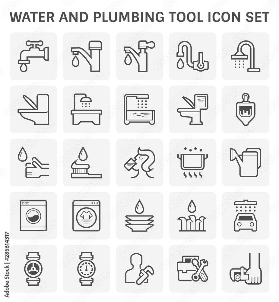 faucet water icon faucet water icon