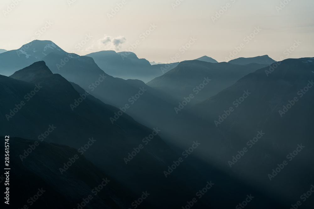 Fototapeta premium What a joy to explore the Dalsnibba viewpoint and to watch the surroundings
