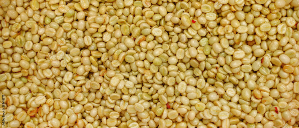 Coffee beans,In the ferment and wash method of wet processing Coffee beans,In the ferment and wash method of wet processing