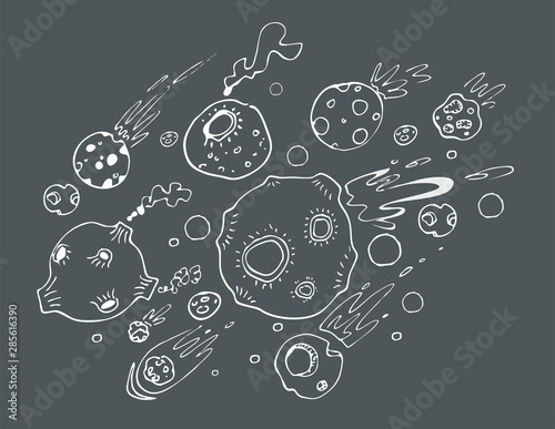 abstract background with social network icons