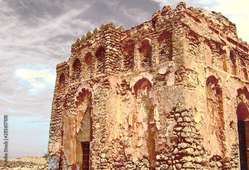 Tomb of Bibi Maryam near the Sur city in Oman photo