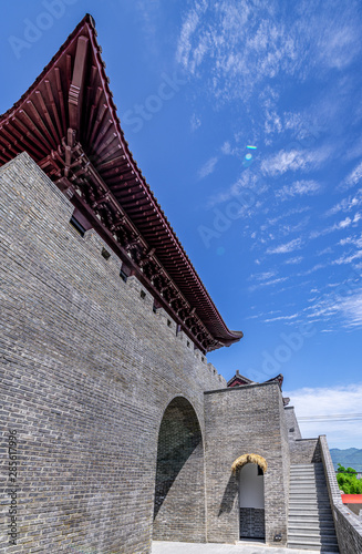 City building in longyuan ancient city, Longquan City, Zhejiang Province, China  photo