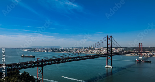 The 25 April Bridge, Lisbon, the Tejo river, Portugal