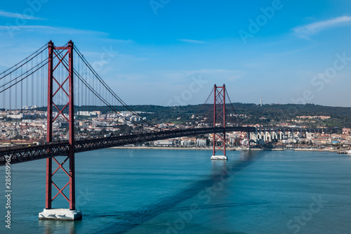 The 25 April Bridge, Lisbon, the Tejo river, Portugal