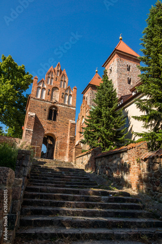 Romanesque church in Czerwinsk nad Wisla, Masovia, Poland