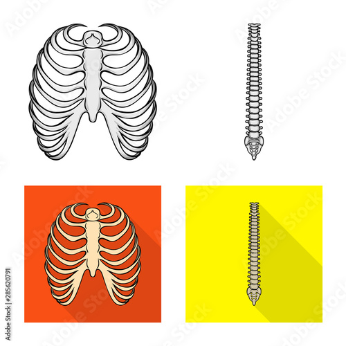 Isolated object of medicine and clinic logo. Collection of medicine and medical stock vector illustration.