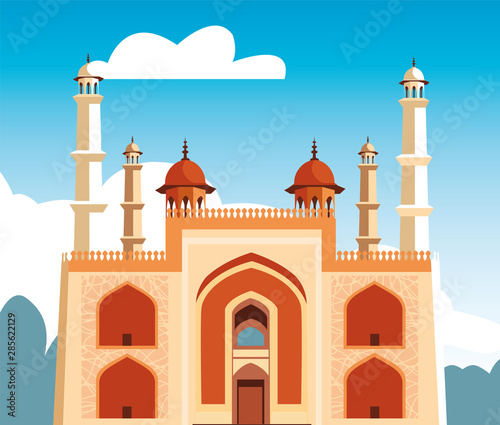 india independence day flat design