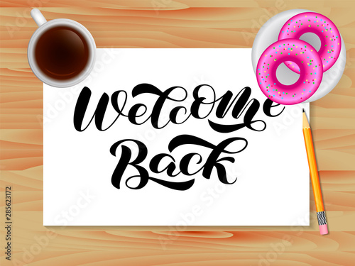 Bakery brush lettering. Vector illustration for card or banner