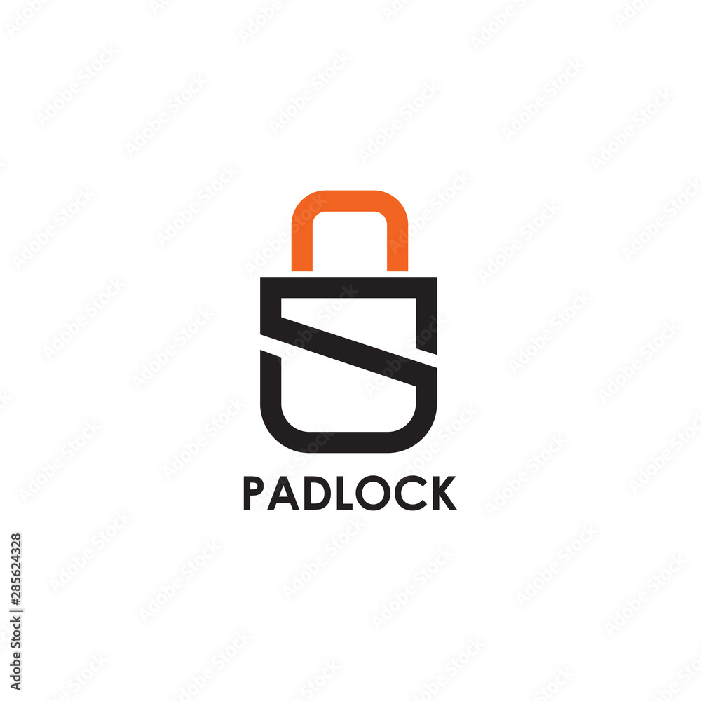 Pad lock icon logo design inspiration vector template Pad lock icon logo design inspiration vector template