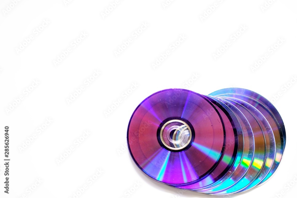 cd or dvd isolated on white background cd or dvd isolated on white background