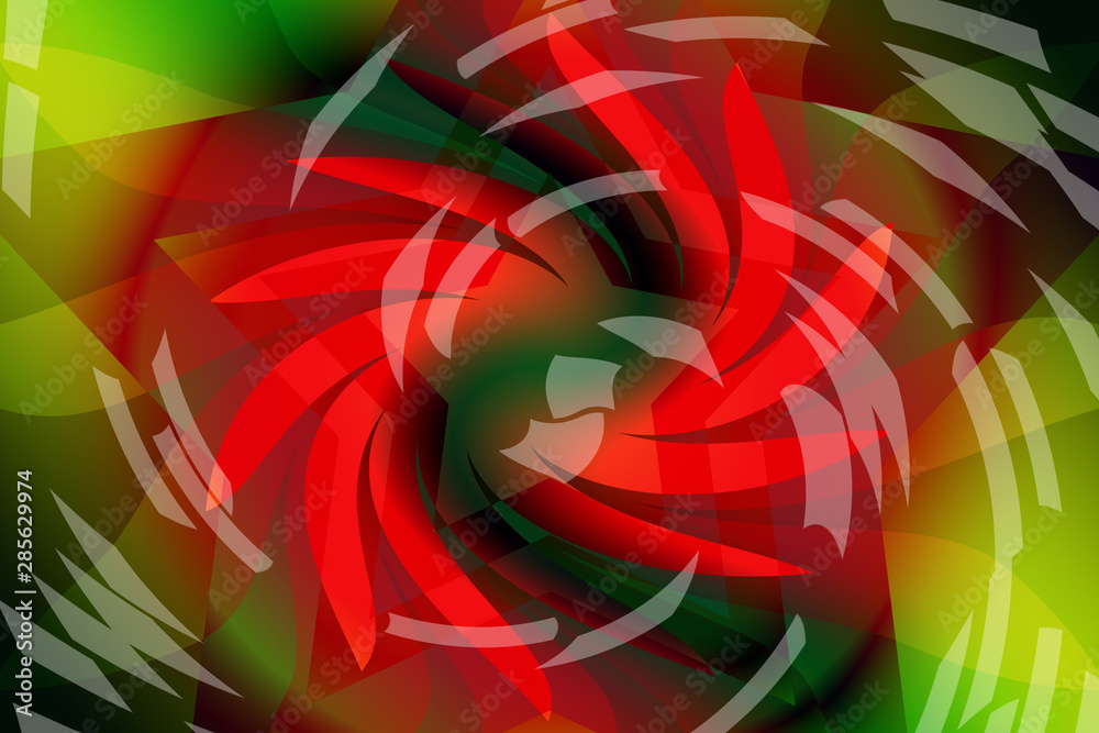 Obraz premium abstract, light, fractal, design, red, illustration, art, pattern, wallpaper, texture, fire, swirl, black, color, energy, wave, flame, graphic, bright, space, curve, spiral, lines, shape, green