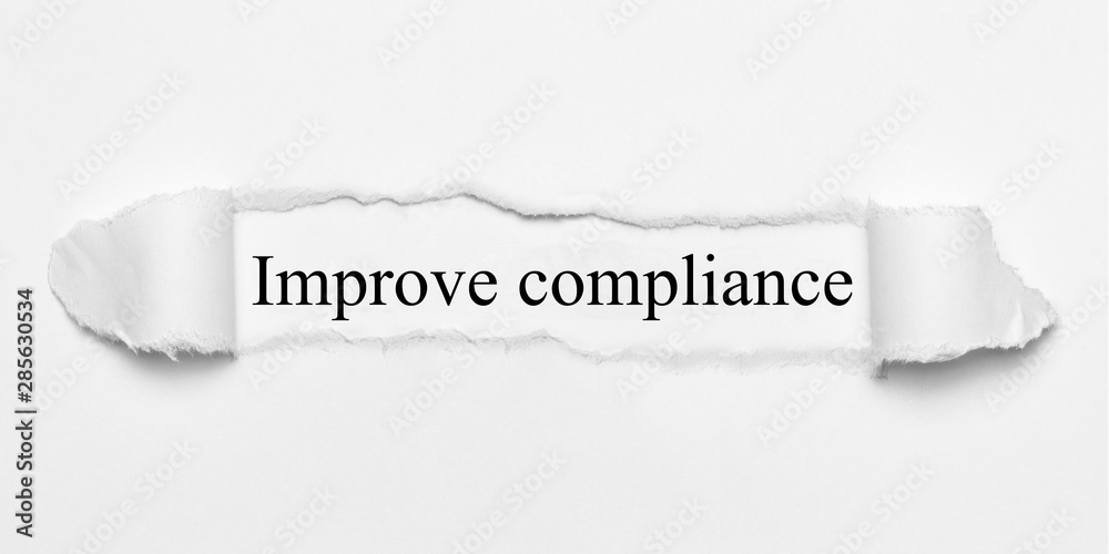 Obraz premium Improve compliance 