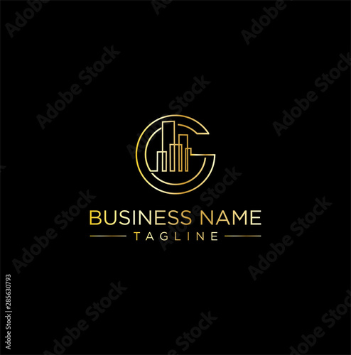 Building Logo Luxury Icon Design Real Estate building abstract vector template	