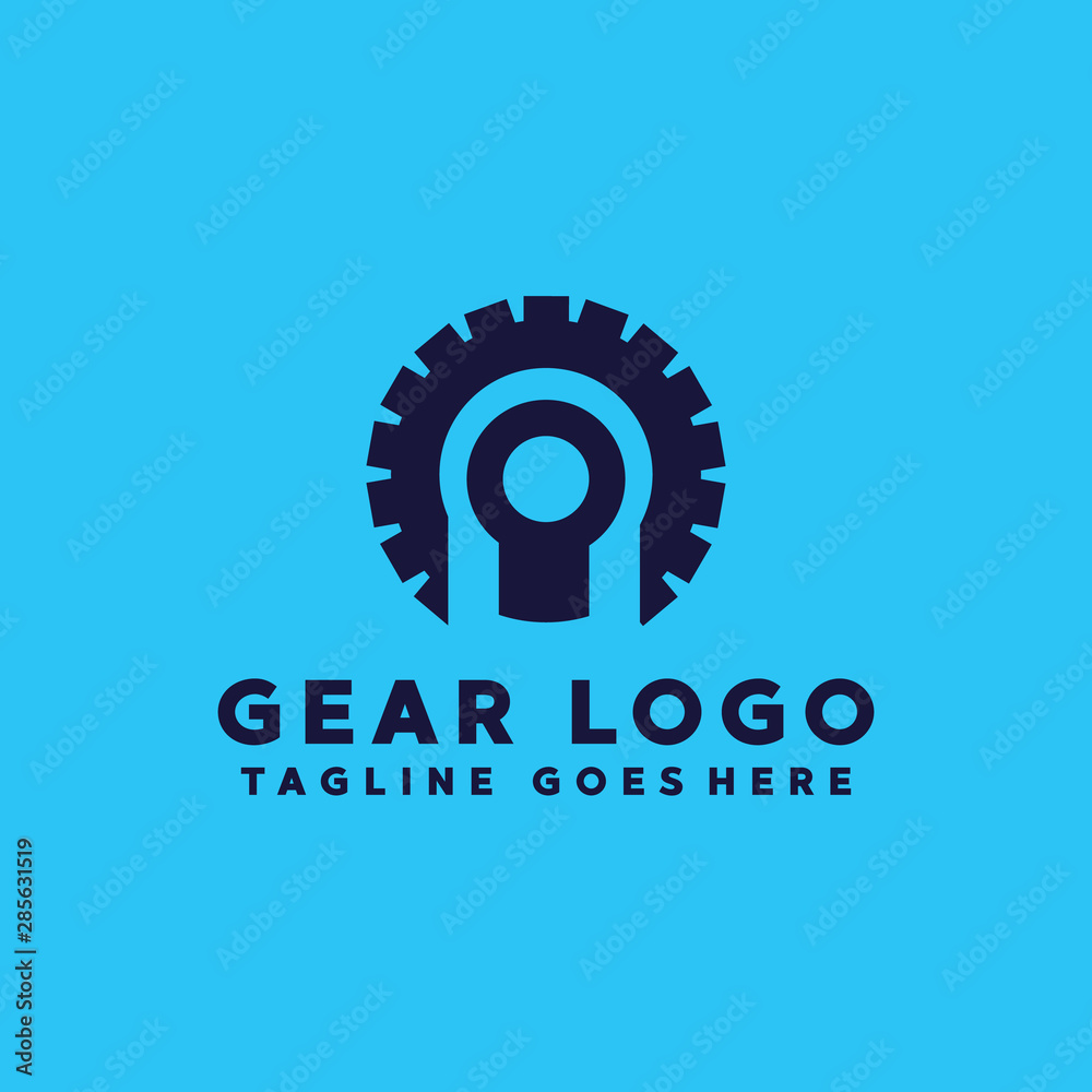 Gear Logo Vector Design Template. Modern and Classic Icon. Enginer And Machine Symbol.