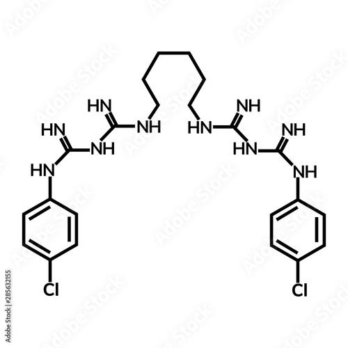Chlohexidine gluconate chemical formula, disinfectant and antiseptic