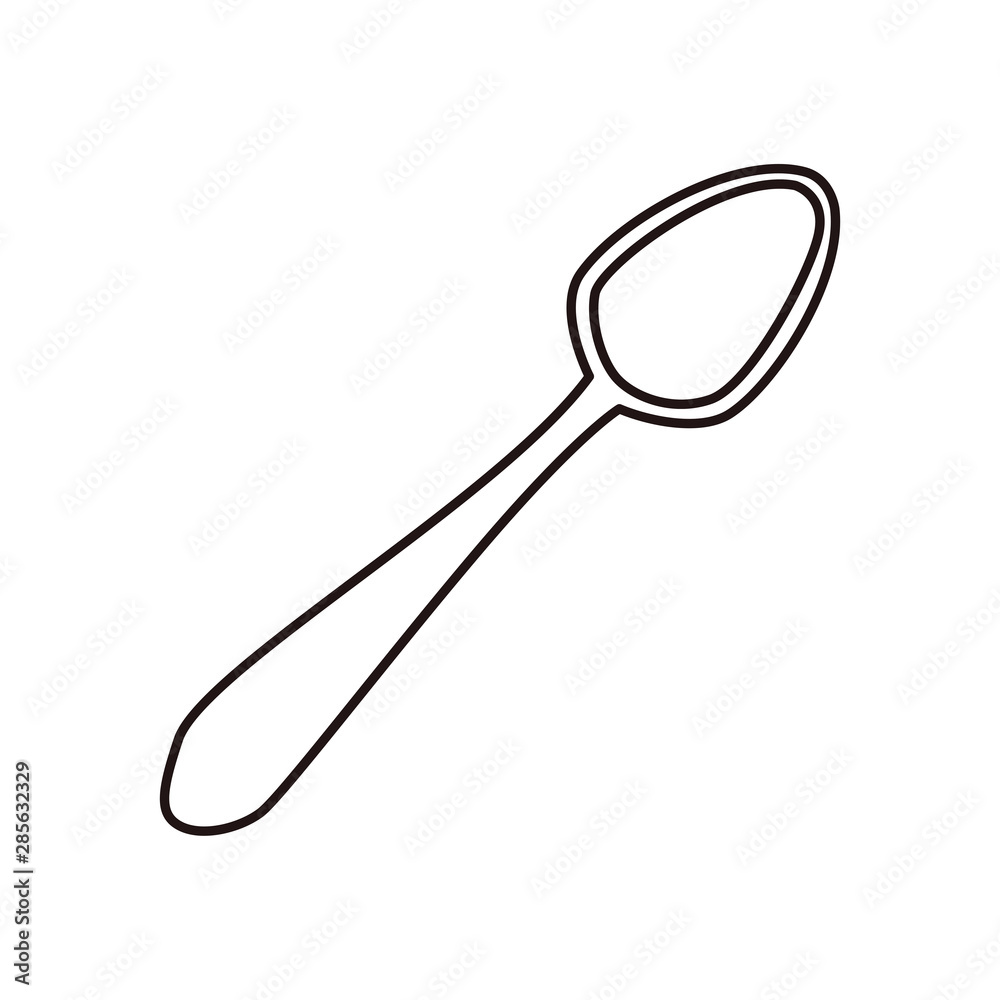 spoon utensil on white background spoon utensil on white background