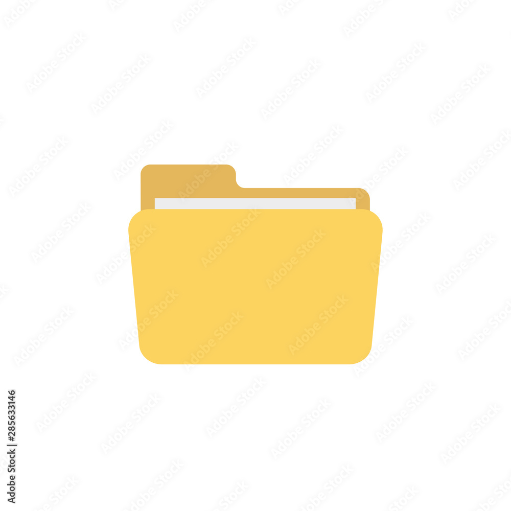 file folder in flat on white background file folder in flat on white background