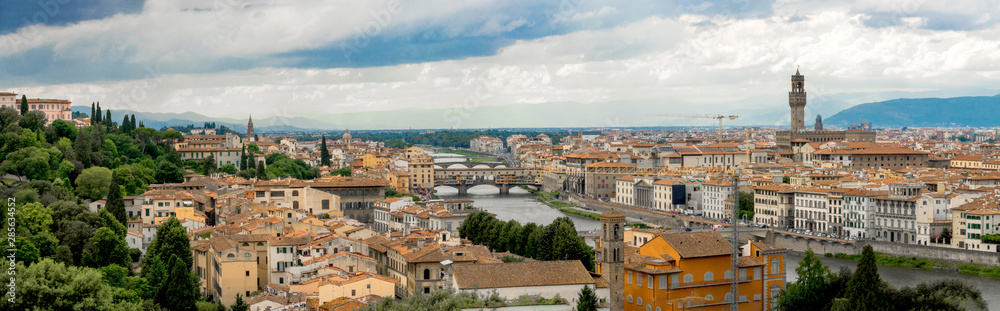 Panoramic view of Florence,  Italy