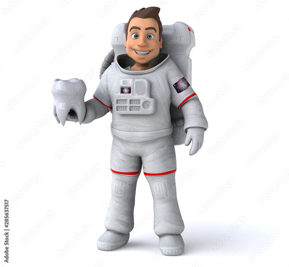 Fun astronaut - 3D Illustration Fun astronaut - 3D Illustration