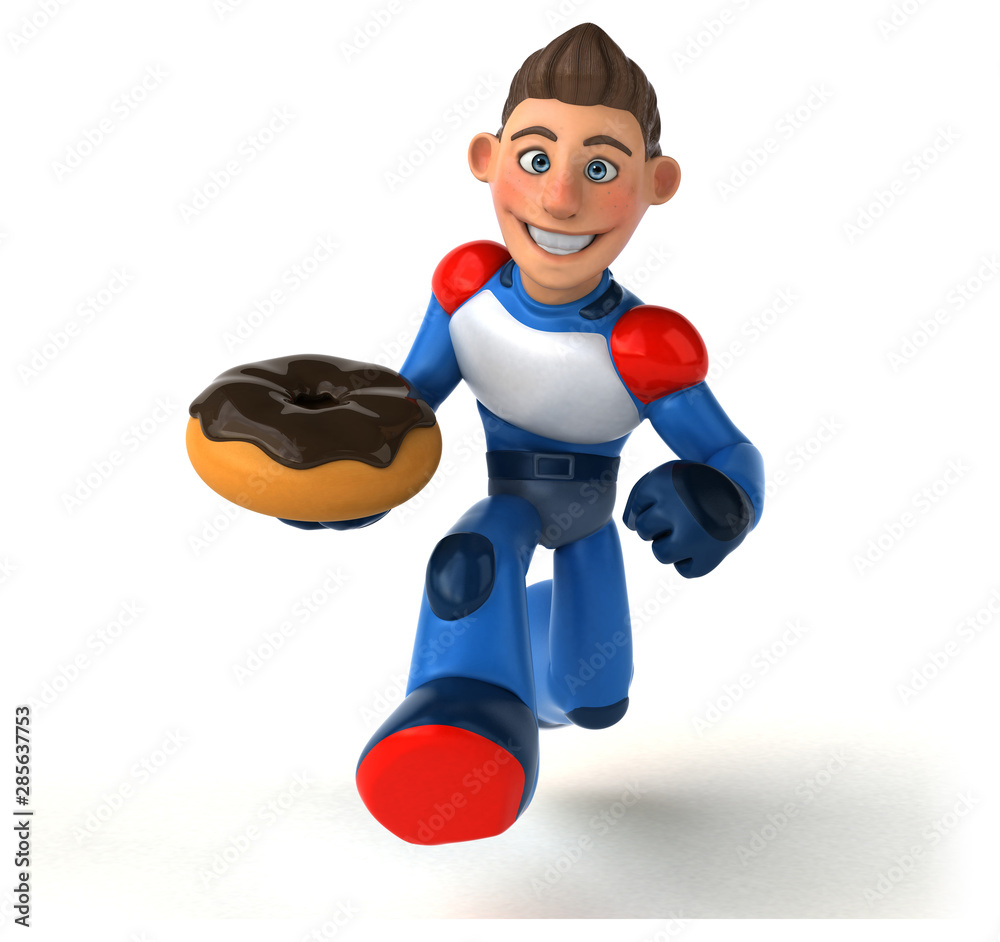 Super modern superhero - 3D Illustration Super modern superhero - 3D Illustration