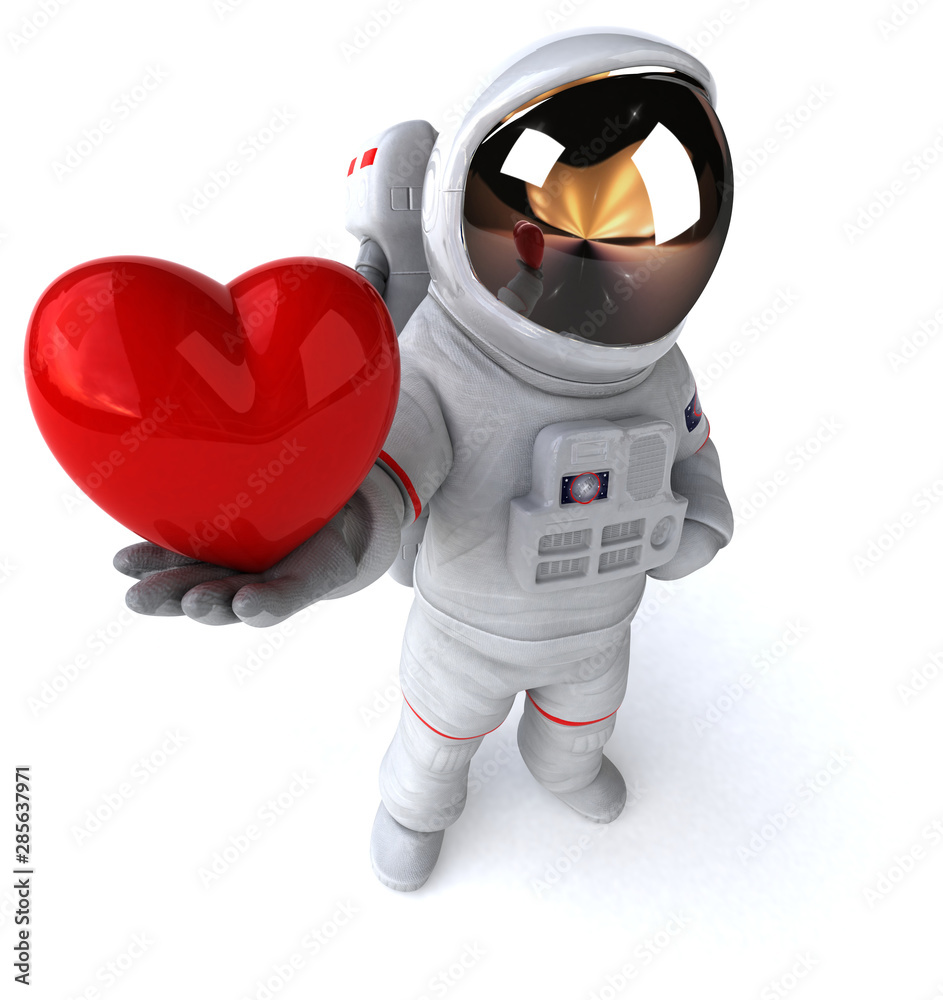 Fun astronaut - 3D Illustration Fun astronaut - 3D Illustration