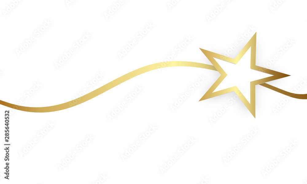 Stern Band Banner Welle Gold Weihnachten Hintergrund Stern Band Banner Welle Gold Weihnachten Hintergrund