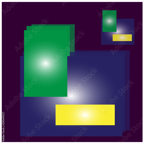 set of abstract banners, baluster, 