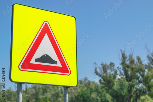 Dutch Road sign Speed bump