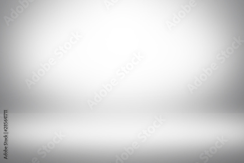 White wall studio showcase in white room background with dark and light