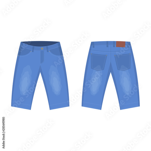 Icon of jeans shorts