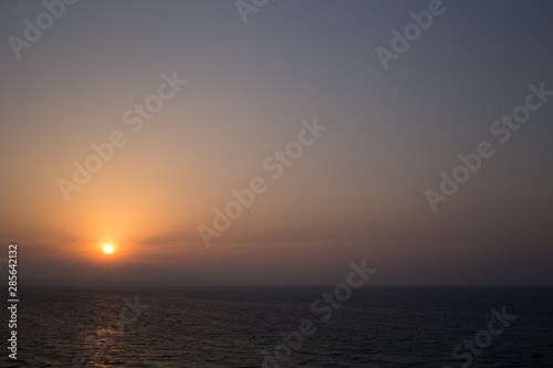 sunset over the sea © pavelkor