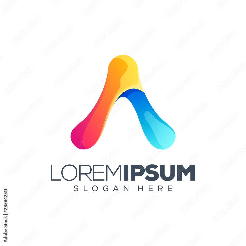 letter A logo design vector illustration letter A logo design vector illustration