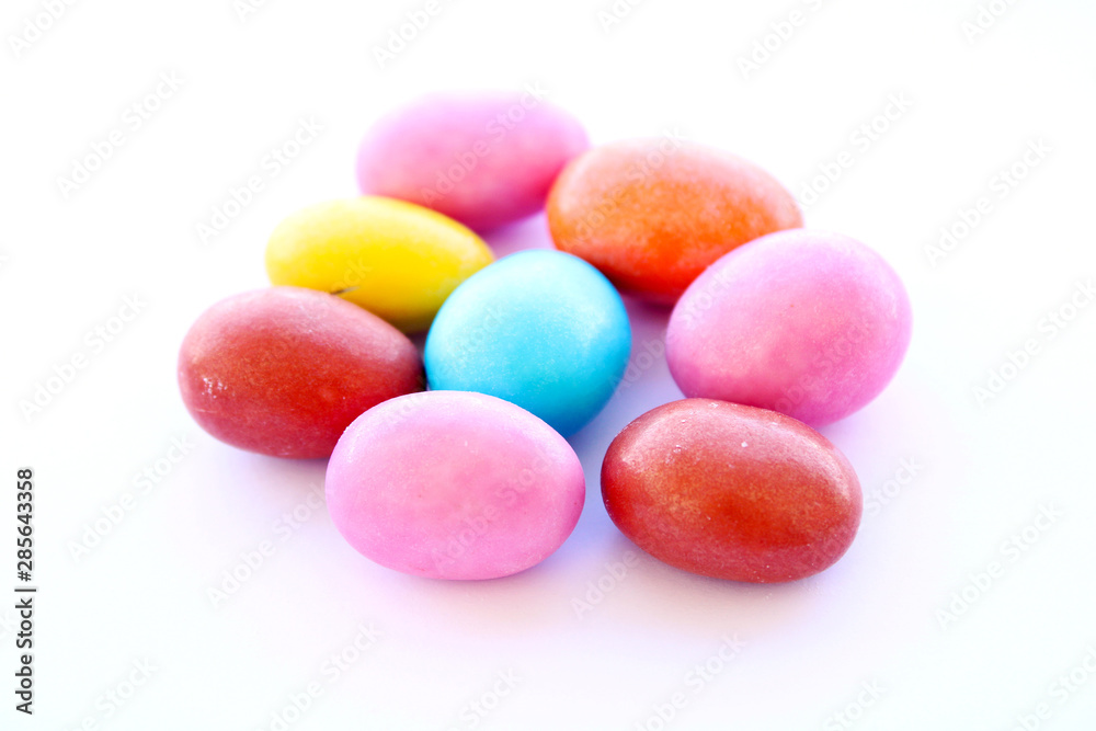 colorful candies isolated on white background colorful candies isolated on white background