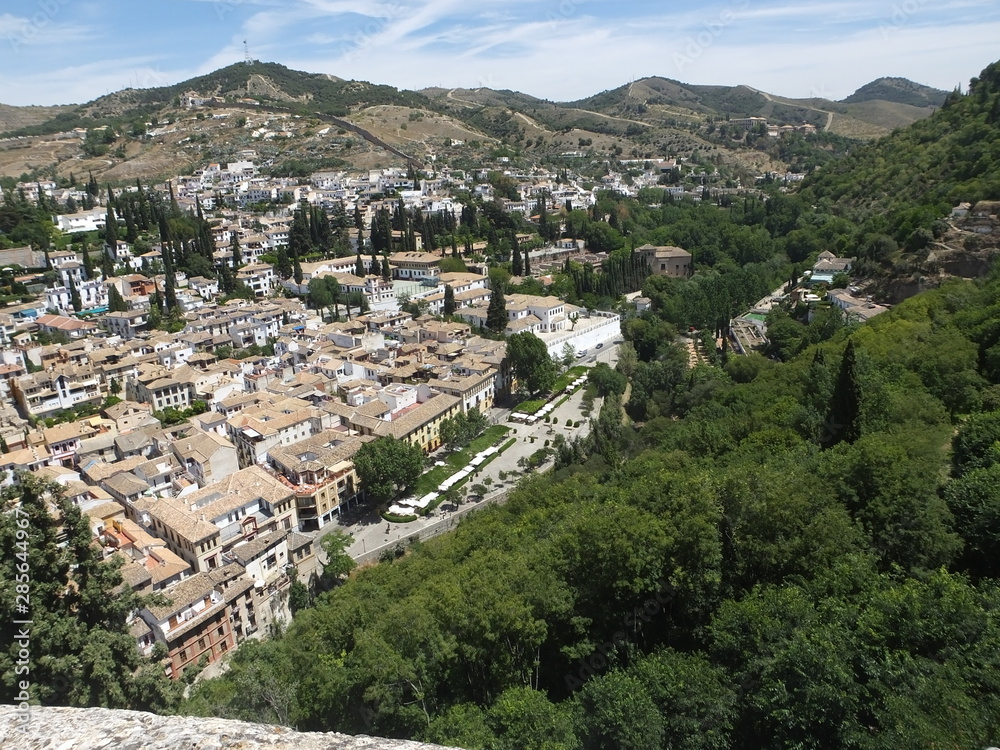 Vista de la ciudad de Granada desde la Alhambra