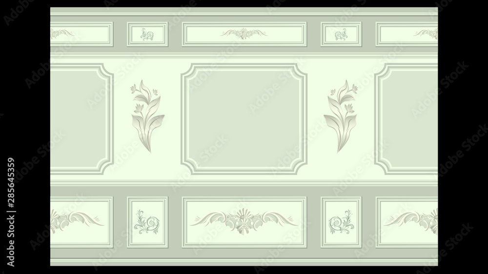 stucco wall panel moulding seamless