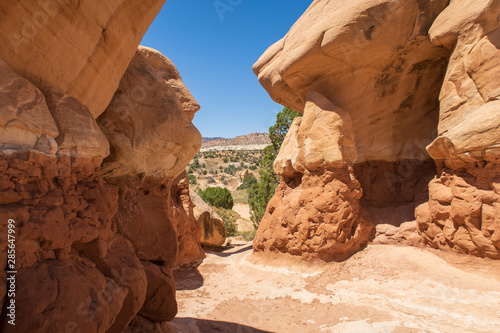 Massive slick rock formations at Devils Garden in Grand Staircase Escalante National Monument photo