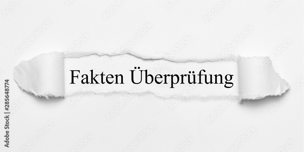 Obraz premium Fakten Überprüfung