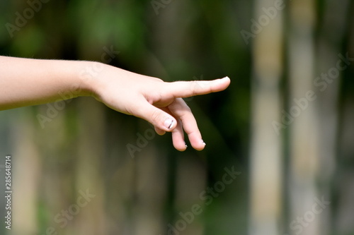 Girl Child Hand Pointing © dtiberio