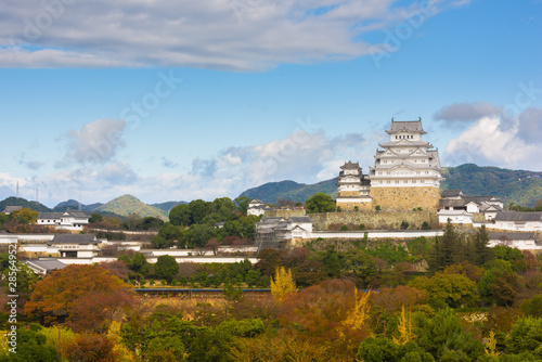 Himeji Castle in the autumn season.