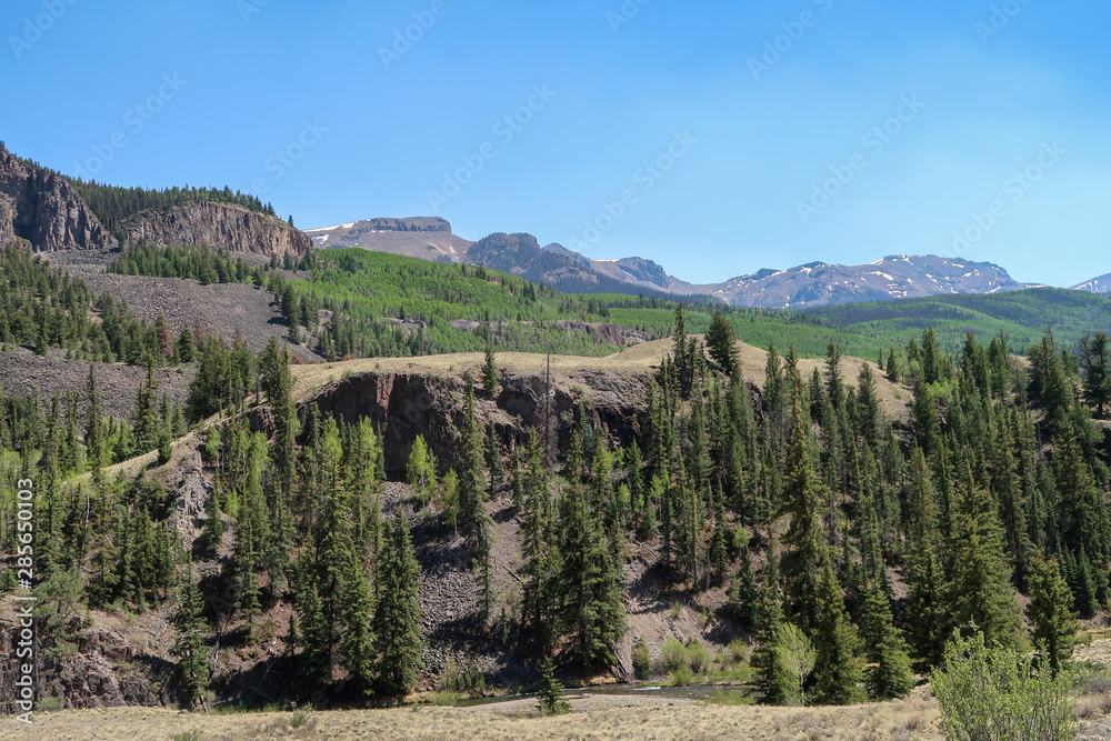 landscape in the mountains of Colorado