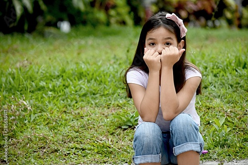 An Asian Preteen Afraid