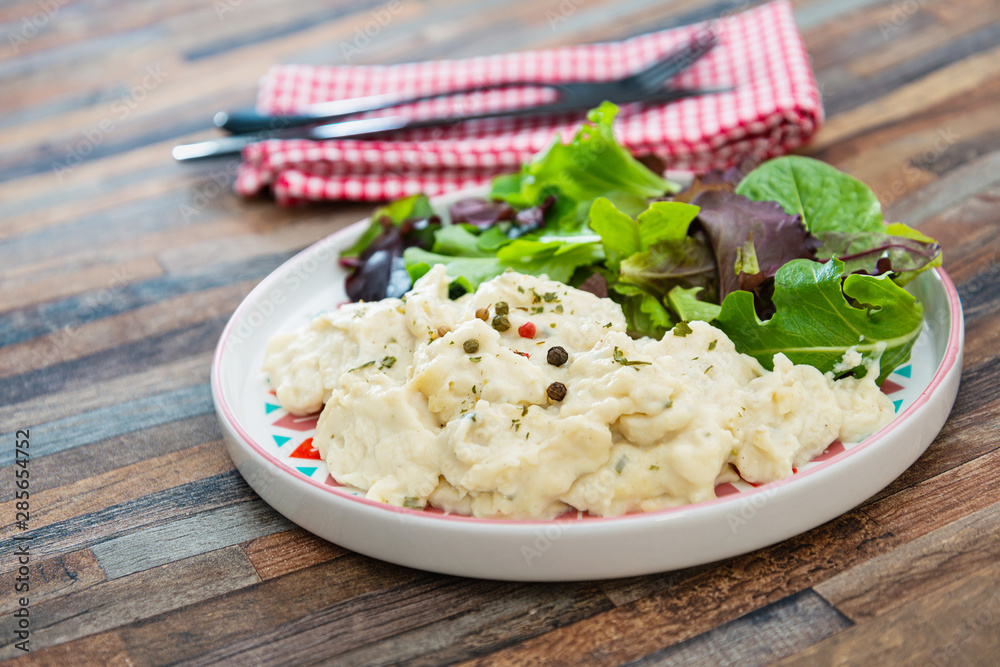 Traditional Parmentier of fish with chives Traditional Parmentier of fish with chives