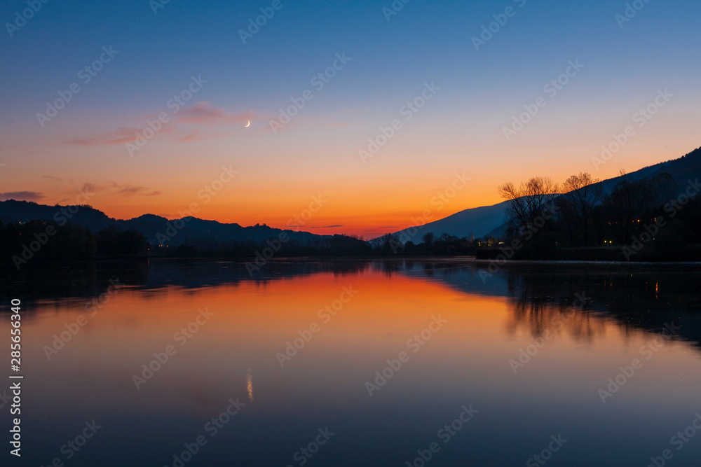 Lakes of Revine in Italy