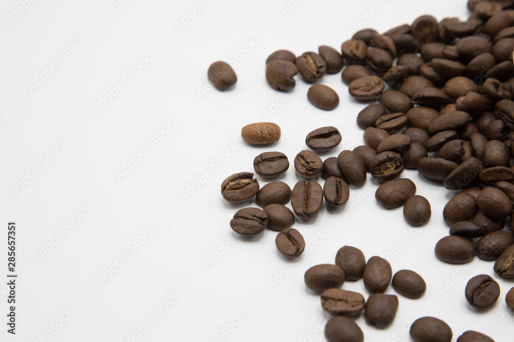 coffee beans isolated on white background coffee beans isolated on white background