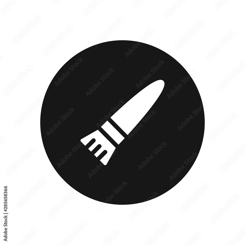 Paintbrush vector icon, simple sign for web site and mobile app. Paintbrush vector icon, simple sign for web site and mobile app.
