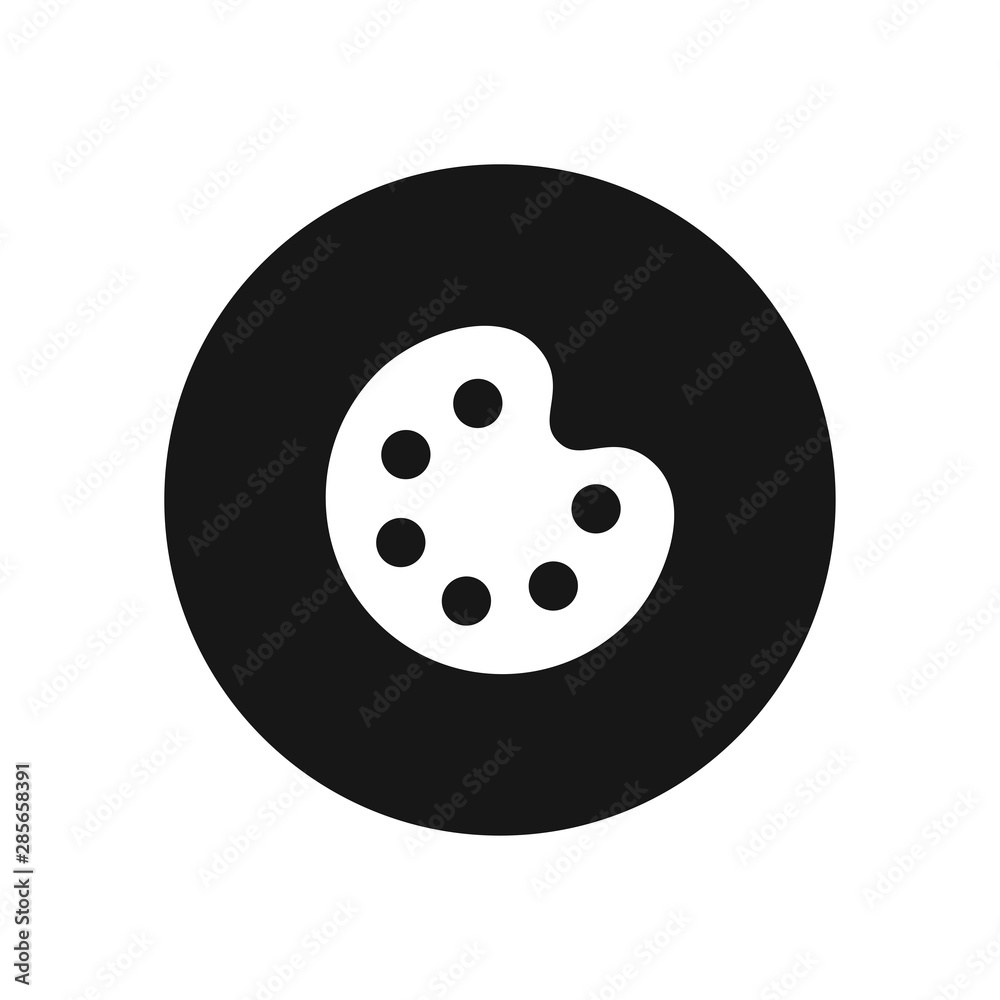 Paint palette vector icon, simple sign for web site and mobile app. Paint palette vector icon, simple sign for web site and mobile app.