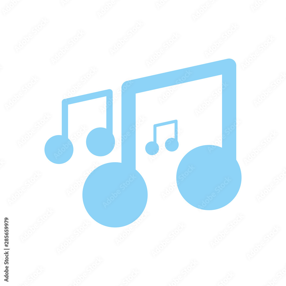 music note sound isolated icon music note sound isolated icon