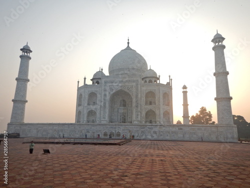 Taj Mahal in the morning. Without people is the best time.